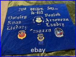 1977 51st Bomb Sq (H) Banner SAC Bomb Nav Competition Blue Ribbon Crew Patches