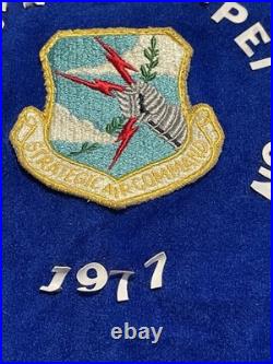 1977 51st Bomb Sq (H) Banner SAC Bomb Nav Competition Blue Ribbon Crew Patches