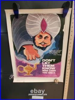 1977 United States Air Force USAF OPSEC Proverb Poster Used Genie Bottle