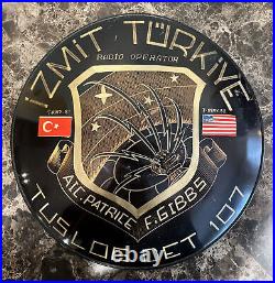 1981/82 United States Air Force Radio Operator Sign TUSLOG DET 107 Turkey