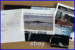 1989-1993 U. S. Air Force Northrop B-2 Spirit Stealth Bomber Press Promotions Lot