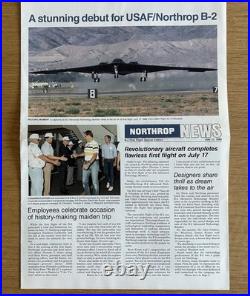 1989-1993 U. S. Air Force Northrop B-2 Spirit Stealth Bomber Press Promotions Lot