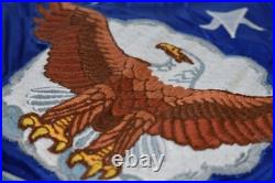 1990 USAF Air Force Blank Embroidered Organizational Flag w Fringe 3'x4