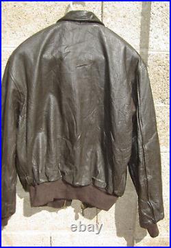 1992 USAF A-2 Leather Flight Jacket Flyers by Branded Garments / Orchard 46L