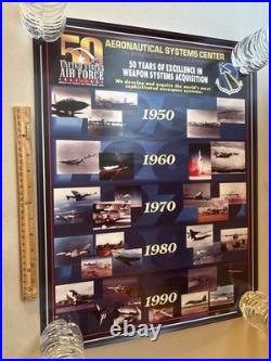 1997 Aeronautical Systems Center 50th Anniversary Poster Wright Patterson AFB OH