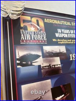 1997 Aeronautical Systems Center 50th Anniversary Poster Wright Patterson AFB OH