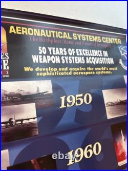1997 Aeronautical Systems Center 50th Anniversary Poster Wright Patterson AFB OH