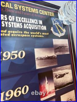1997 Aeronautical Systems Center 50th Anniversary Poster Wright Patterson AFB OH