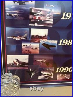 1997 Aeronautical Systems Center 50th Anniversary Poster Wright Patterson AFB OH