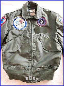 1997 Usaf Green Nomex Fire Resistant Summer Flyers Jacket Cwu-36/p Small