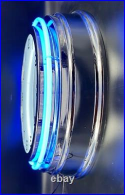 19 United States Air Force Sign Blue Double Neon Clock