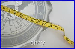 1st Strategic Support Squadron Air Command Silver Tray Plate 14 Diameter USAF