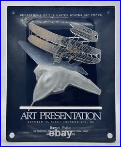 2002 Society Of Illustrators NY Barney Plotkin USAF Art Presentation Plaque 8x10
