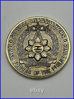 2012 Rare Philippines Armed Forces Chief Of Staff General Eduardo Oban Jr Coin