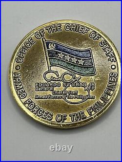 2012 Rare Philippines Armed Forces Chief Of Staff General Eduardo Oban Jr Coin