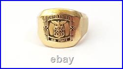 20 1950-60s 10ct United States America Air Force Insignia Ring T/10 17.7g