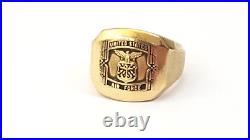 20 1950-60s 10ct United States America Air Force Insignia Ring T/10 17.7g
