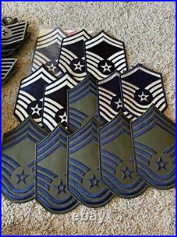 215+ USAF Enlisted Patches Airmen, Sergeant Major, Sergeant, Epaulettes, & More
