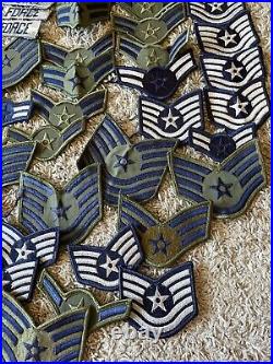 215+ USAF Enlisted Patches Airmen, Sergeant Major, Sergeant, Epaulettes, & More