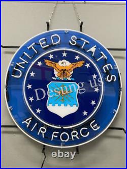 24 New United States Air Force Neon Sign Bar Cave Home Wall Decor Gift