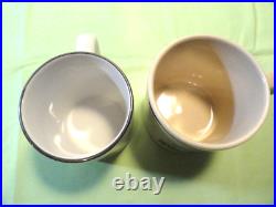 2 Qty Vintage Original Silver & 50th Anniversary Usaf Air Force Mugs Coffee Cups