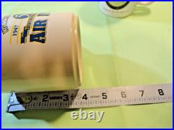 2 Qty Vintage Original Silver & 50th Anniversary Usaf Air Force Mugs Coffee Cups