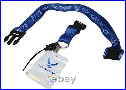 32 U. S. Air Force Wings USAF Blue Lanyard With Detachable Key Ring