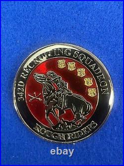 342D Recruiting Squadron Rough Riders US Airforce Challenge Coin