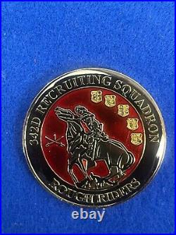 342D Recruiting Squadron Rough Riders US Airforce Challenge Coin