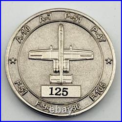 354th Fighter Squadron Bulldogs A-10 Warthog Challenge Coin #125 Air Force
