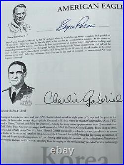 40 Signatures! American Eagles A History of the United States Air Force Ron Dick