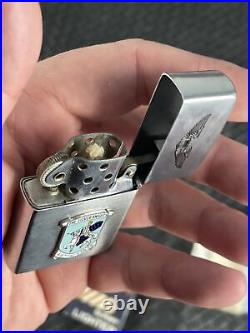 416TH TACTICAL FIGHTER SQUADRON SILVER KNIGHTS VTG ZIPPO Reliance LiGHTER