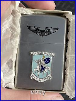 416TH TACTICAL FIGHTER SQUADRON SILVER KNIGHTS VTG ZIPPO Reliance LiGHTER
