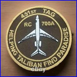 451st TAG Helping Taliban Find Paradise, Very Rare Collectable Air Force Patch
