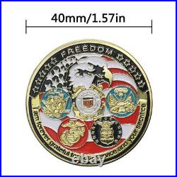 45pcs Army Military Challenge Coin All Branches USCG USMC ARMY NAVY USAF