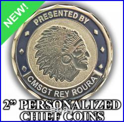 50 Chief Master Sergeant CMSgt U. S. Air Force Challenge Coins with FREE ENGRAVING