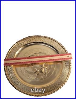 526th FIGHTER INTERCEPTOR SQUADRON LANDSTUHL GERMANY HANDMADE BRASS WALL PLATE