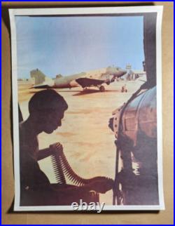 5 Vtg Vietnam War Era United States Air Force Posters / Prints USAF Miniguns &