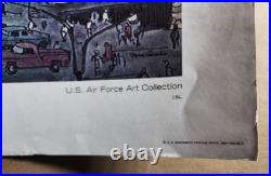 5 Vtg Vietnam War Era United States Air Force Posters / Prints USAF Miniguns &