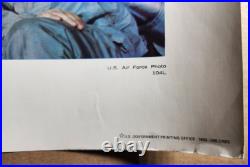5 Vtg Vietnam War Era United States Air Force Posters / Prints USAF Miniguns &