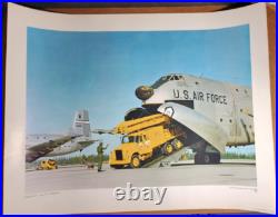 5 Vtg Vietnam War Era United States Air Force Posters / Prints USAF Skyraiders