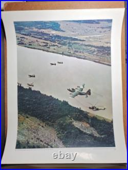 5 Vtg Vietnam War Era United States Air Force Posters / Prints USAF Skyraiders