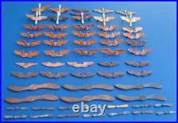 61 PC LOT USAAS United States Army Air Service Lapel Pin Badge Air Force Corps