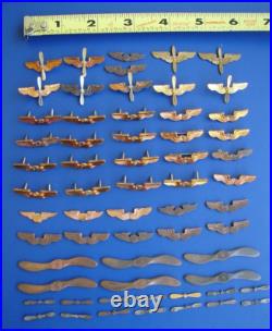61 PC LOT USAAS United States Army Air Service Lapel Pin Badge Air Force Corps