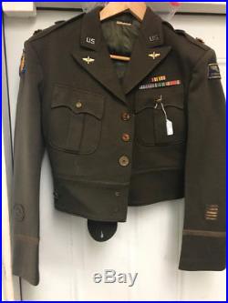 6th Air Force / MAAF Bullion Officers cutdown uniform -Named Weather Service