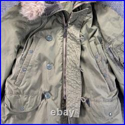 70s Vintage Military 1972 Dated Vietnam War USAF N-3B Modified Parka Jacket