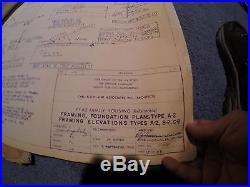 71 Pages USAF Wurtsmith AFB 300 Housing Unit Blueprints 1963