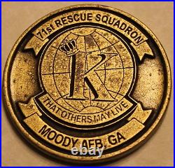 71st Rescue / Combat Rescue Moody AFB, GA Air Force Pararescue PJ Challenge Coin