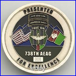 738th AEAG Challenge Coin TAAC-Air Afghanistan Air Advisor #008 RARE