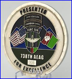 738th AEAG Challenge Coin TAAC-Air Afghanistan Air Advisor #008 RARE